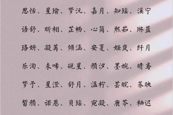古风名字的深远寓意与美学价值