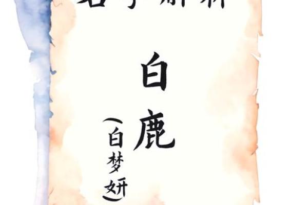 带白的名字寓意深远，展现纯洁与智慧的象征
