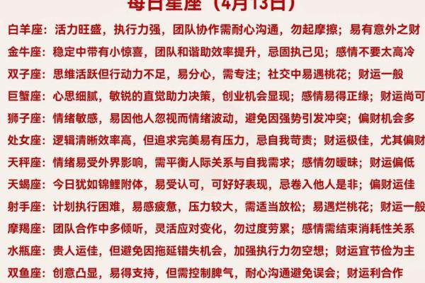 万年历揭秘：4月19日，这些星座运势大爆发