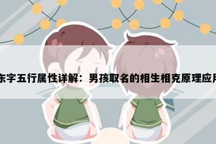 东字五行属性详解：男孩取名的相生相克原理应用